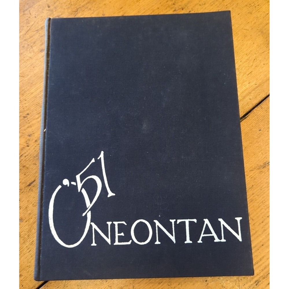 Vintage 1951 Oneontan Oneonta New York Teachers College Yearbook SUNY